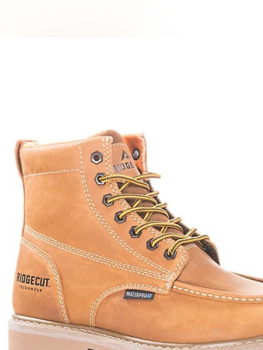 Ridgecut Men's Moc Toe 6 in. Work Boots 10.5 WIDE